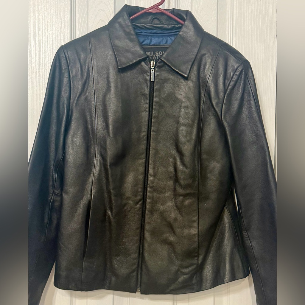 Wilson Women's Black Lined Leather Jacket